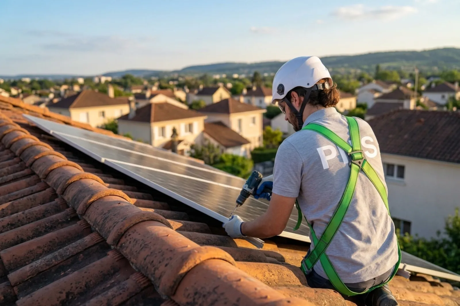 Installation de panneaux solaires